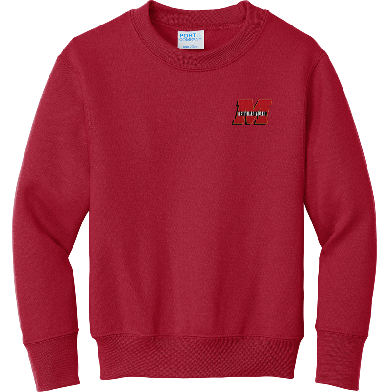 Team Maryland Youth Core Fleece Crewneck Sweatshirt