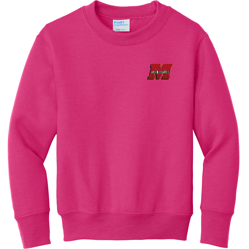 Team Maryland Youth Core Fleece Crewneck Sweatshirt