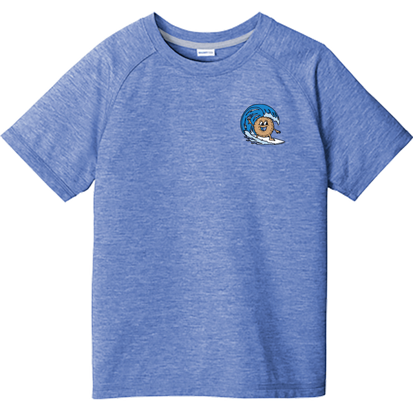 BagelEddi's Youth PosiCharge  Tri-Blend Wicking Raglan Tee